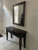 Sidetable en spiegel, Huis en Inrichting, Tafels | Sidetables, Ophalen, 25 tot 50 cm, Rechthoekig, 100 tot 150 cm