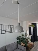 Grijze Industriële Hanglamp, Ophalen of Verzenden, Zo goed als nieuw, Metaal, Minder dan 50 cm