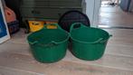 2x Hartog flexi trug groen met 1x zwart deksel, Dieren en Toebehoren, Paarden en Pony's | Overige Paardenspullen, Overige soorten