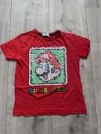 Super Mario tshirt rood motief pailletten maat 122/128, Super Mario, Gebruikt, Ophalen of Verzenden, Shirt of Longsleeve