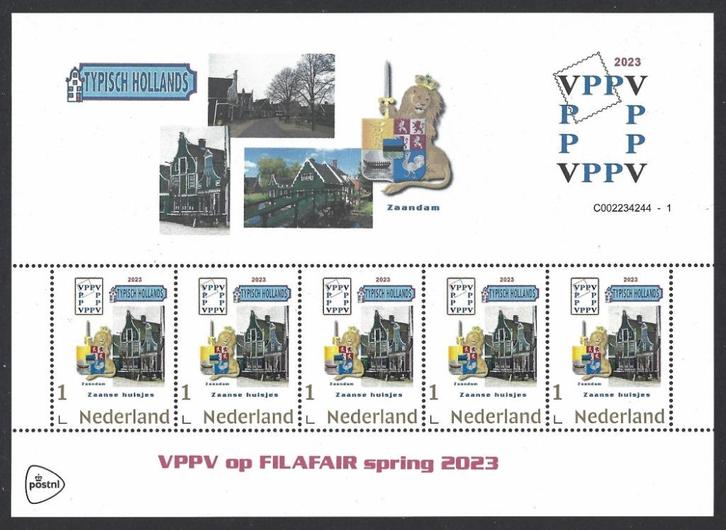 Persoonlijke Postzegels VPPV TYPISCH HOLLANDS 25*126, Postzegels en Munten, Postzegels | Nederland, Postfris, Na 1940, Verzenden