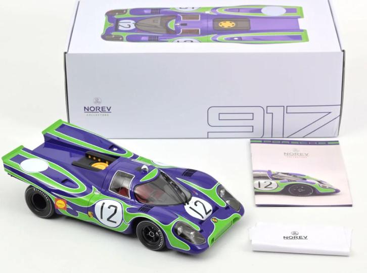 Porsche 917K Hockenheim '70 Lennep 1/12 Norev 127507 LIM.ED., Hobby en Vrije tijd, Modelauto's | 1:5 tot 1:12, Nieuw, Auto, 1:9 t/m 1:12