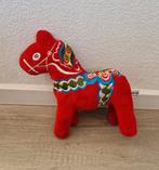 Knuffel kussen dala paard nordic vintage retro rood horse, Ophalen of Verzenden, Zo goed als nieuw