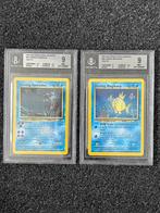 Pokémon BGS 9 shining magikarp & gyarados - Neo Revelation, Ophalen of Verzenden, Zo goed als nieuw, Meerdere kaarten, Foil