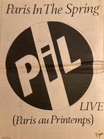 Paginagrote A3 advertentie PIL Paris In The Spring tour, Ophalen of Verzenden