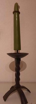 Vintage kandelaar van smeedijzer, Antiek en Kunst, Ophalen