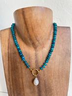Aqua kleurige ketting/ joker, Overige kleuren, Nieuw, Ophalen of Verzenden, Met edelsteen