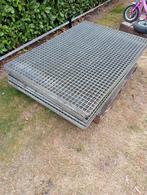 8 gegalvaniseerde anti-slip roosters 1x1,5meter, Doe-het-zelf en Verbouw, Metalen, Ophalen, IJzer