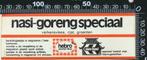 Sticker: Hebro Gerechten -Nasi Goreng Speciaal - Tilburg, Verzamelen, Ophalen of Verzenden, Zo goed als nieuw, Bedrijf of Vereniging