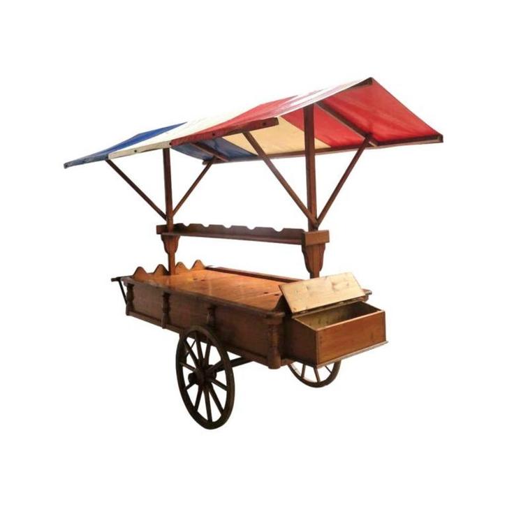 Verrijdbare haringkar, buffetkraam met luifel, XL kar  871, Hobby en Vrije tijd, Feestartikelen | Verhuur, Nieuw, Abraham of Sarah