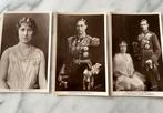 3x ak Engeland koningshuis elizabeth en King George VI, Ophalen of Verzenden, Gebruikt, Kaart, Foto of Prent