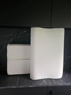 Twee kussens memoryfoam met wasbare hoes nieuw, Eenpersoons, Wit, Nieuw, Ophalen of Verzenden