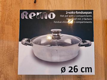 Fonduepan 2 vaks, hotpot pan beschikbaar voor biedingen