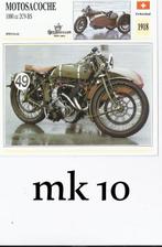 Mk10 motorkaart motosacoche 1000 cc 2c9-bs, Verzamelen, Ophalen of Verzenden, Zo goed als nieuw, Auto's