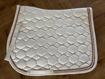 HKM sport zadeldekje Rosegold Glamour dressuur wit Full beschikbaar voor biedingen