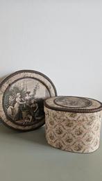 Brocante stoffen doos, dozen, Antiek en Kunst, Ophalen of Verzenden