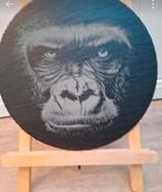 Leisteen Plateau met Gorilla - 25cm, Ophalen of Verzenden, Nieuw