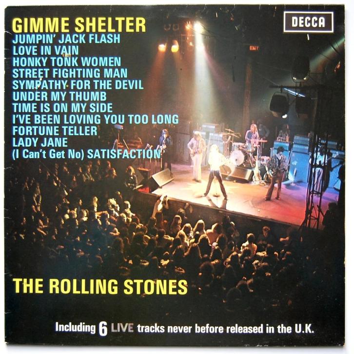 The Rolling Stones - Gimme Shelter, Cd's en Dvd's, Vinyl | Pop, Zo goed als nieuw, 1960 tot 1980, 12 inch, Ophalen of Verzenden