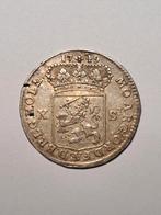 Holland 10 stuivers 1749 gladde rand, Postzegels en Munten, Munten | Nederland, ½ gulden, Vóór koninkrijk, Verzenden, Zilver