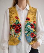 Gilet gemaakt van vintage borduurwerk, Kleding | Dames, Bodywarmers, Ophalen of Verzenden, Nieuw, Maat 42/44 (L), Overige kleuren