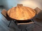Eetkamertafel met stoelen - Zo goed als nieuw!, Ophalen, 100 tot 150 cm, Zo goed als nieuw, Vier personen