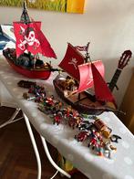 Playmobil Piratenschip en soldaten zeilschip (5869 & 6681), Kinderen en Baby's, Speelgoed | Playmobil, Ophalen, Gebruikt, Complete set