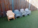 Steigerhouten kinderstoeltje - Binnen/Buiten, Tuin en Terras, Ophalen, Gebruikt, Steigerhout, Stoel