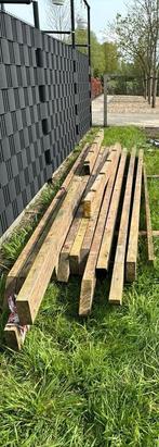 Partij gebruikte houten balken 71x171mm diverse lengtes, Gebruikt, Ophalen of Verzenden, Balk, 300 cm of meer
