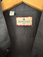 Berkeley zwart katoen/linnen shirt maat M, Zwart, Zo goed als nieuw, Berkeley, Halswijdte 39/40 (M)