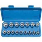 Doppenset 16 delig merk bgs 12 kant doppen maten 8 t/m 24 mm, Auto diversen, Autogereedschap, Ophalen of Verzenden, Nieuw