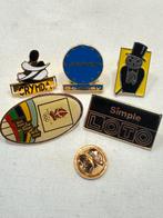 Verzameling diverse speldjes Crymda Simple Loto, Verzamelen, Ophalen of Verzenden, Gebruikt, Overige onderwerpen, Speldje of Pin