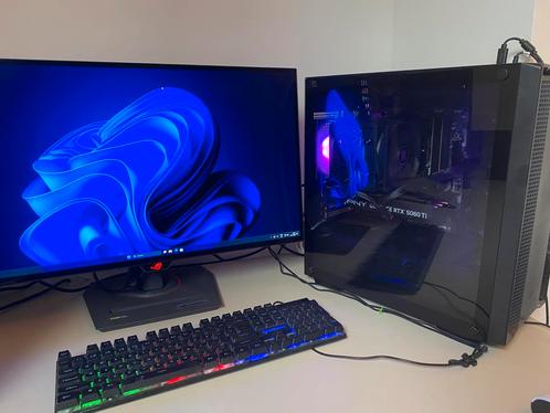 Gaming pc AMD Ryzen 7 8700F + 5060 ti 16 GB 1440p, Computers en Software, Desktop Pc's, Zo goed als nieuw, 4 Ghz of meer, SSD