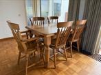 Eiken eethoek, Huis en Inrichting, Complete eetkamers, Ophalen of Verzenden, Zo goed als nieuw, 4 tot 6 stoelen