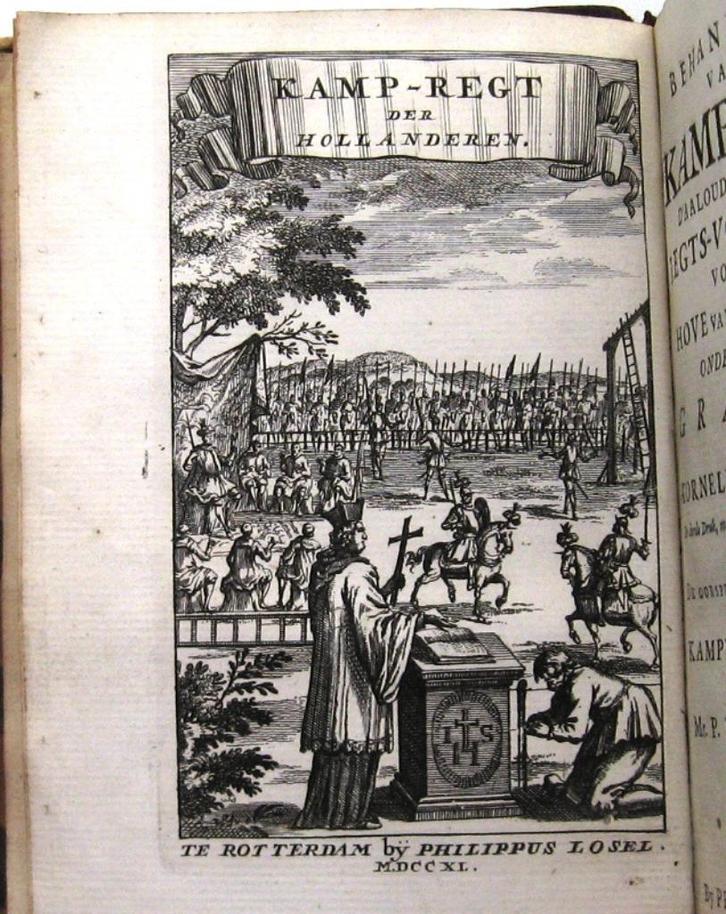 Behandeling van 't Kamp-Regt 1740 Alkemade - Met 8 gravures, Antiek en Kunst, Antiek | Boeken en Bijbels, Ophalen of Verzenden