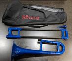 Blauwe Pbone mini Eb-Alt Trombone met Tas, Muziek en Instrumenten, Blaasinstrumenten | Trombones, Ophalen of Verzenden, Zo goed als nieuw
