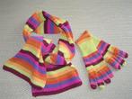 Bonte handschoenen en sjaal., Setje, Nieuw, V&D, Jongen of Meisje