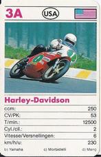 Kw1830 -- 3a motorkaartje harley - davidson, Ophalen of Verzenden, Zo goed als nieuw, Auto's
