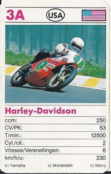 Kw1830 -- 3a motorkaartje harley - davidson beschikbaar voor biedingen