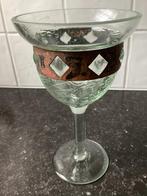 Brocante glazen bokaal sierglas, Ophalen