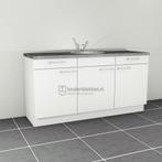 Nieuw keukenblok 1.40 m breed Alpine wit Op Voorraad !!, Huis en Inrichting, Ophalen, 100 tot 150 cm, Wit, Nieuw