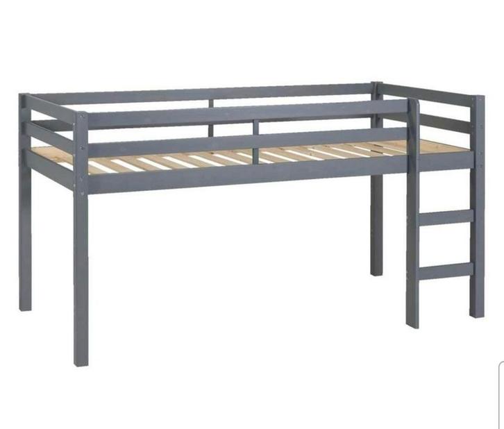 Leuke halfhoogslaper met huisje 90x200, Huis en Inrichting, Slaapkamer | Stapelbedden en Hoogslapers, Hoogslaper, 90 cm, Eenpersoons