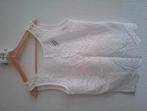 Top wit broderie / kanten top, Ophalen of Verzenden, Zo goed als nieuw, Wit, Zonder mouw