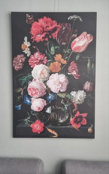 Mooi canvas bloemenschilderij van Jan Davidz. de Heem beschikbaar voor biedingen