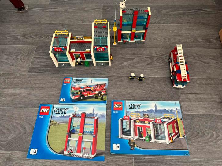Lego 7208 brandweerstation, Kinderen en Baby's, Speelgoed | Duplo en Lego, Zo goed als nieuw, Lego, Complete set, Ophalen of Verzenden