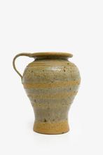 Antieke grijs-bruine vaas met 1 oor, Antiek en Kunst, Antiek | Keramiek en Aardewerk, Ophalen