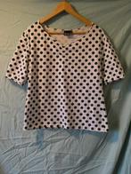 T Shirt met stippen, Wit, Maat 42/44 (L), Ophalen of Verzenden, Korte mouw