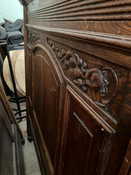 Houten bed maat twijfelaar, Antiek en Kunst, Antiek | Meubels | Bedden, Ophalen