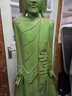 Groen vintage Boeddhabeeld levensgroot, Ophalen of Verzenden