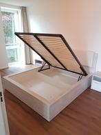 VOORRAAD Wit eiken bed met opbergruimte 160x200 cm NIEUW, Huis en Inrichting, Slaapkamer | Bedden, Overige materialen, Wit, Ophalen of Verzenden