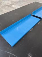 Wandplanken (10st) blauw metaal, Ophalen, Zo goed als nieuw
